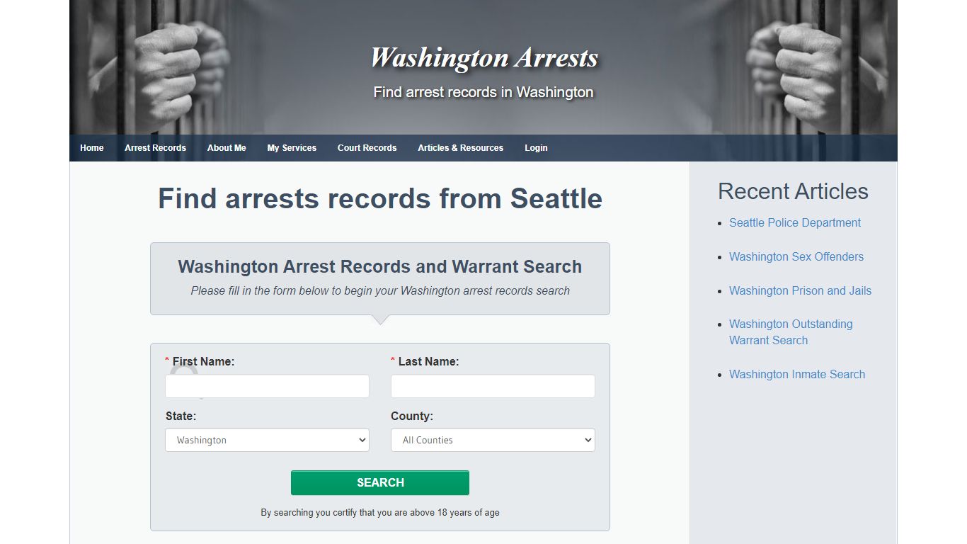 Seattle Warrant Search and Arrest Records - Washington Arrests