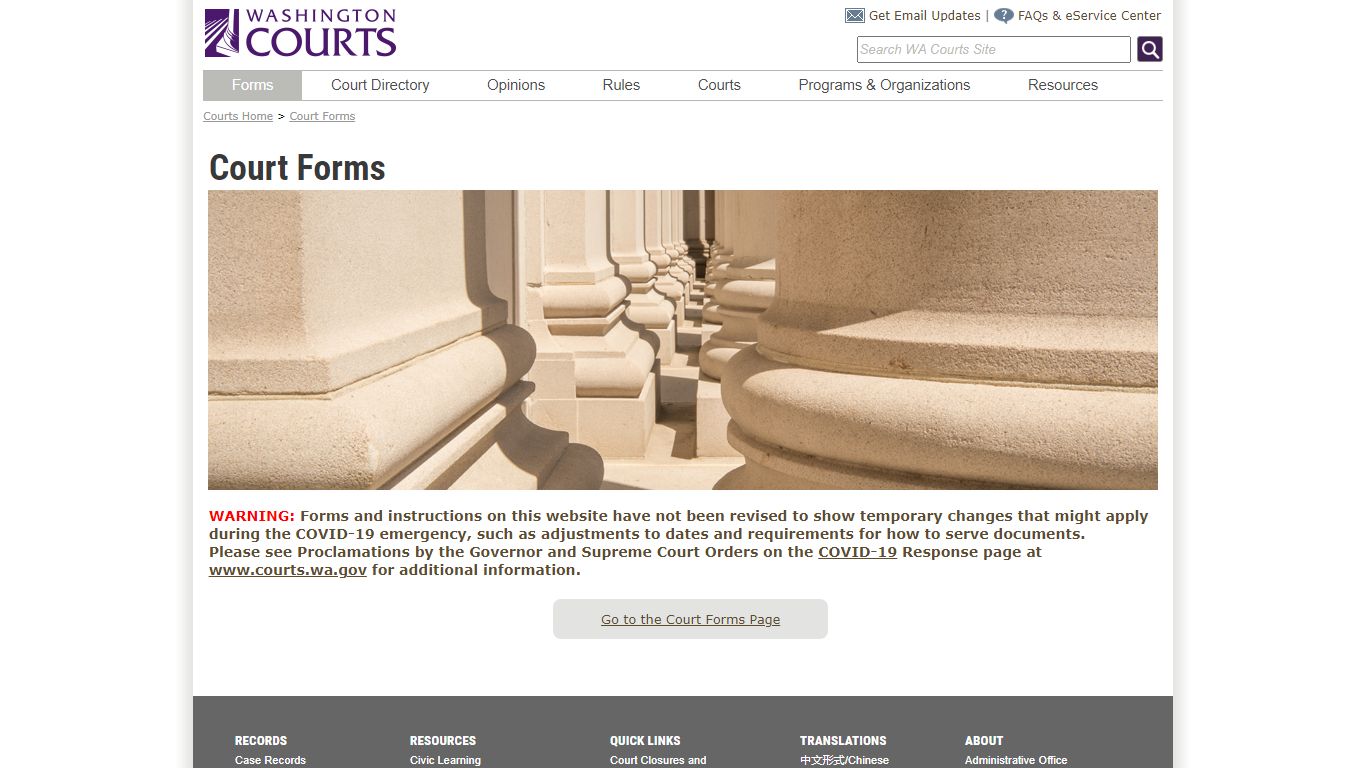 Washington State Courts - Court Forms